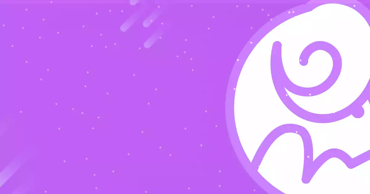 The Capricorn sign with a purple background