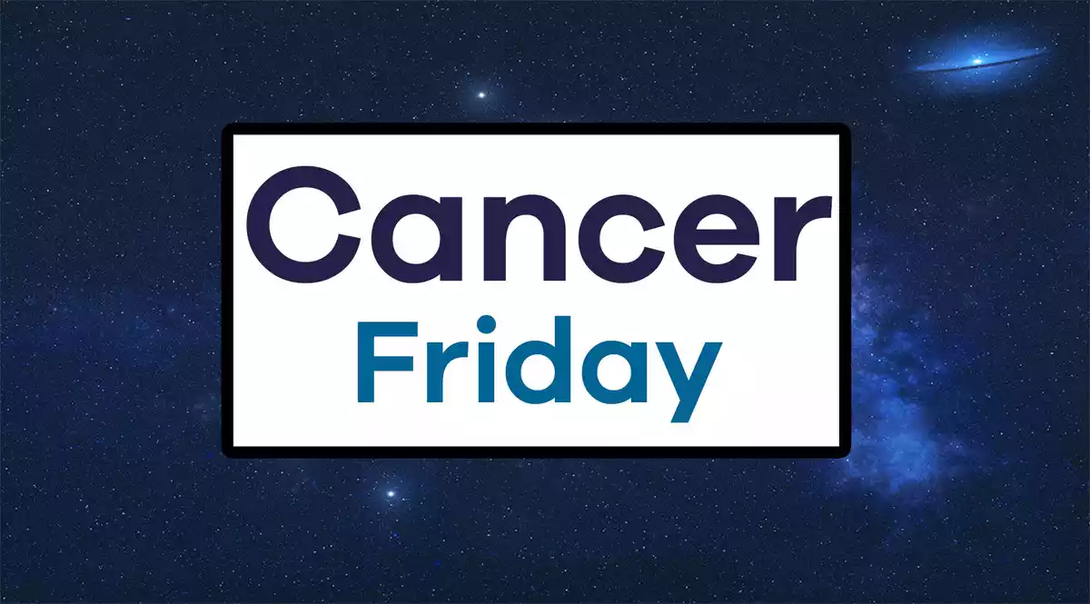 Cancer Friday on a sky background