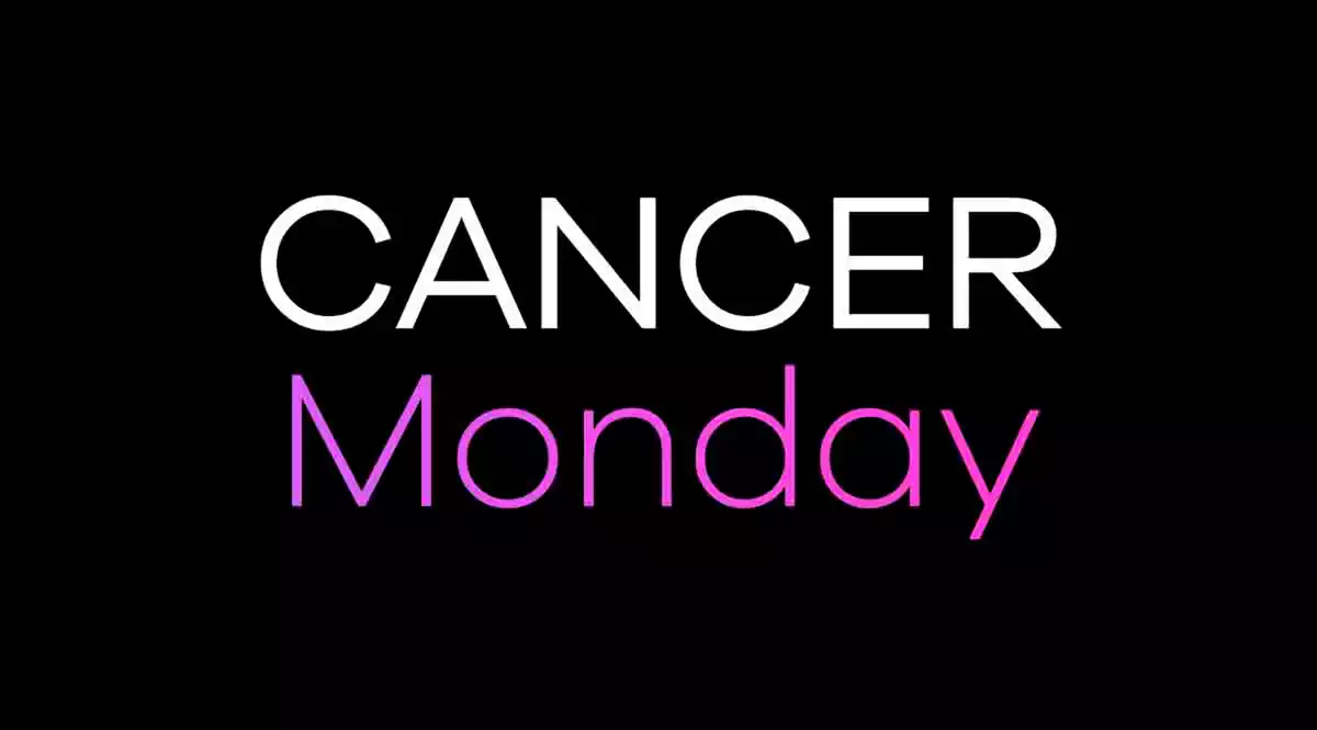 Cancer Monday on a black background