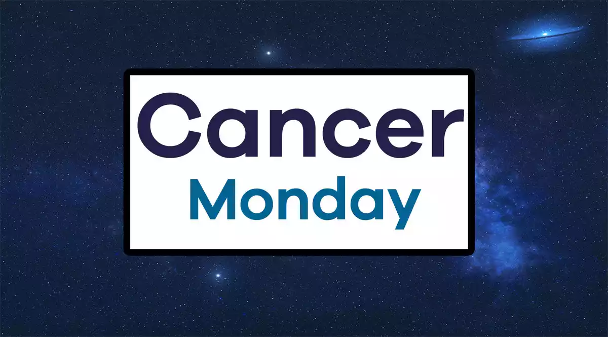 Cancer Monday on a sky background