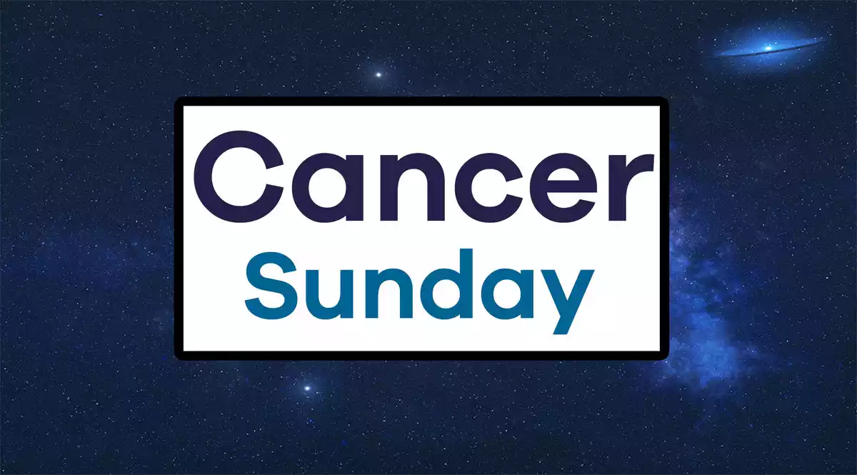 Cancer Sunday on a sky background