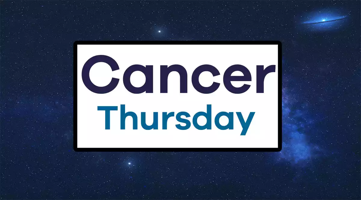 Cancer Thursday on a sky background