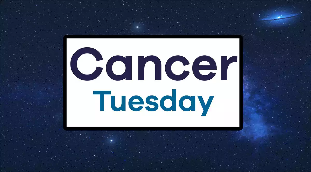 Cancer Tuesday on a sky background
