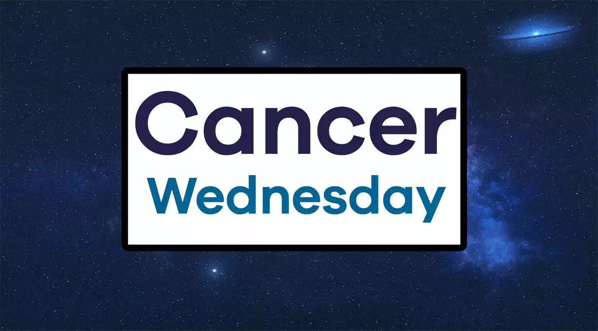 Cancer Wednesday on a sky background