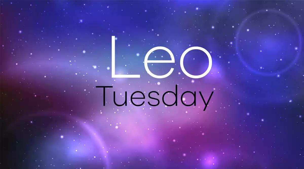 Leo Horoscope for Tuesday on a universe background