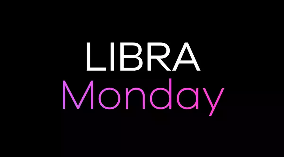 Libra Monday on a black background