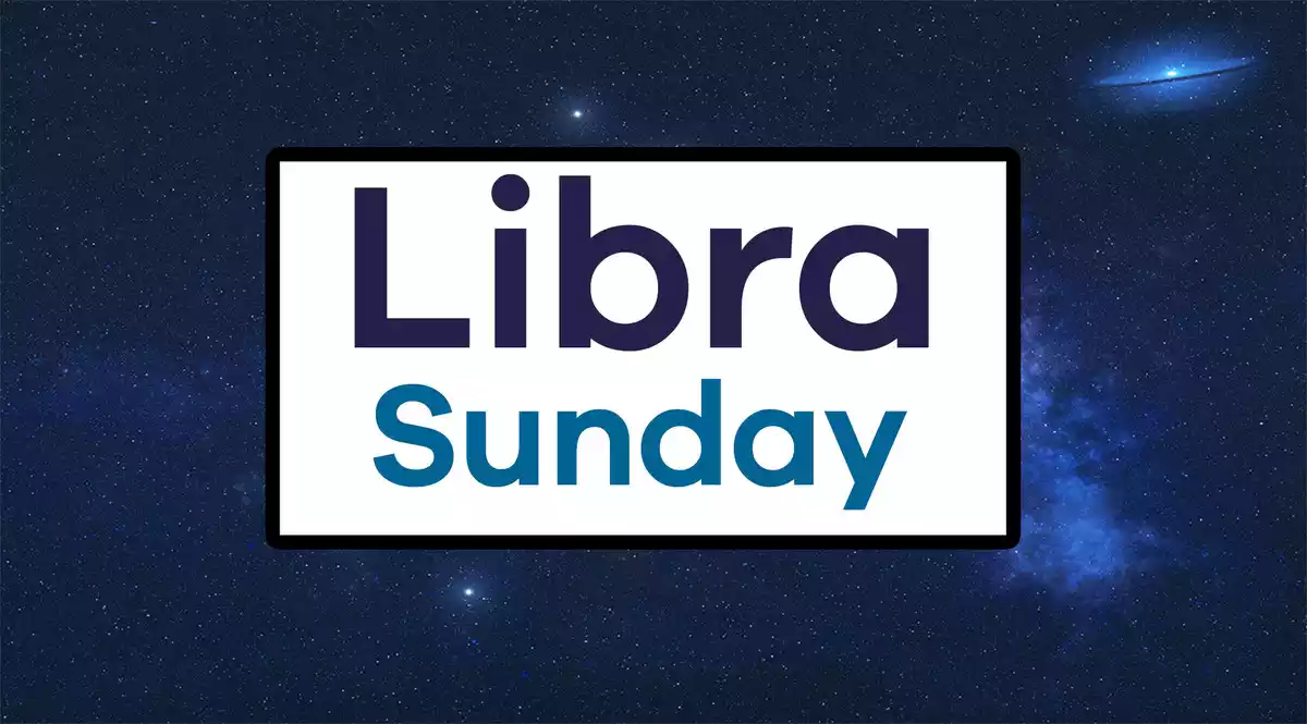 Libra Sunday on a sky background