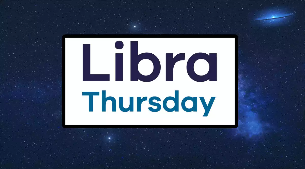 Libra Thursday on a sky background