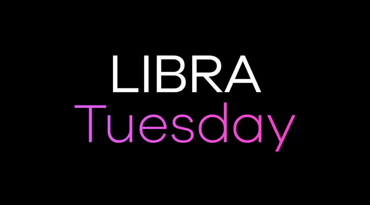Libra Tuesday on a black background