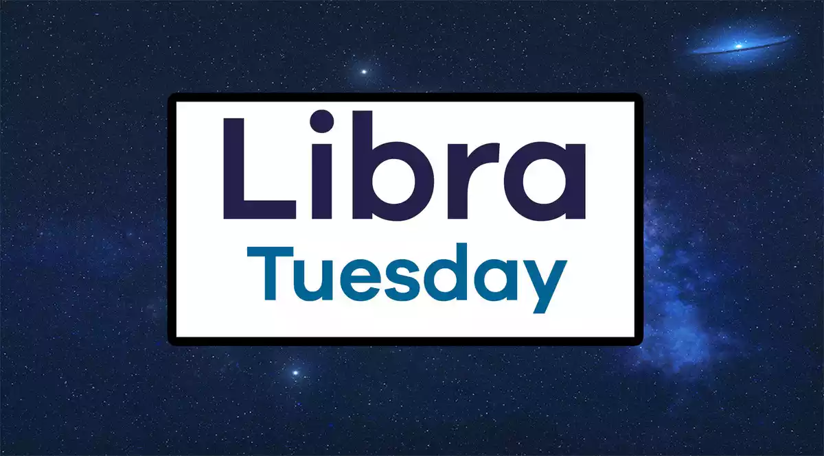 Libra Tuesday on a sky background