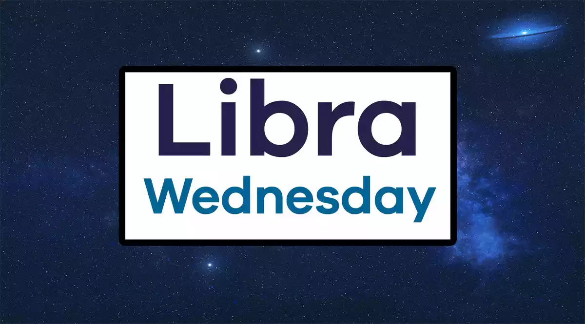 Libra Wednesday on a sky background