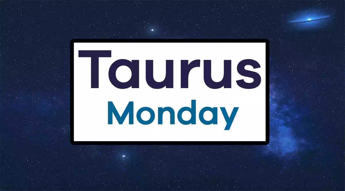Taurus Monday on a sky background