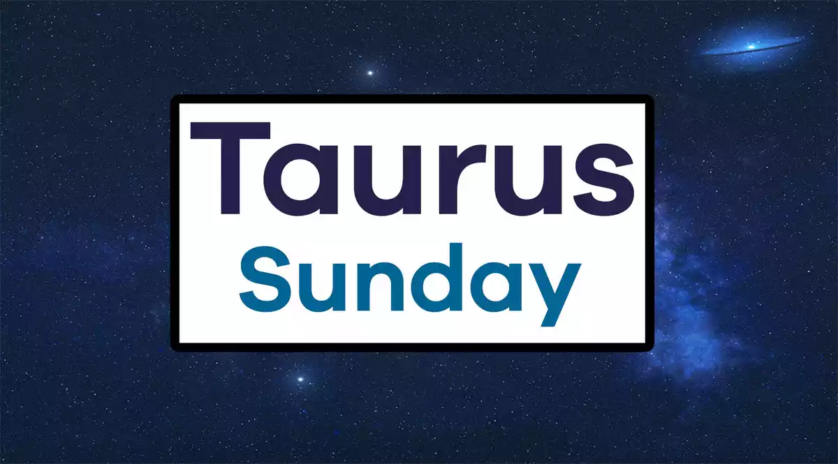 Taurus Sunday on a sky background