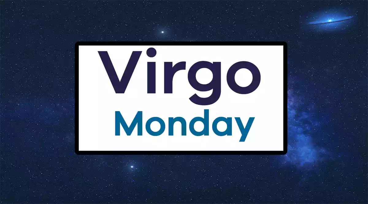 Virgo Monday on a sky background