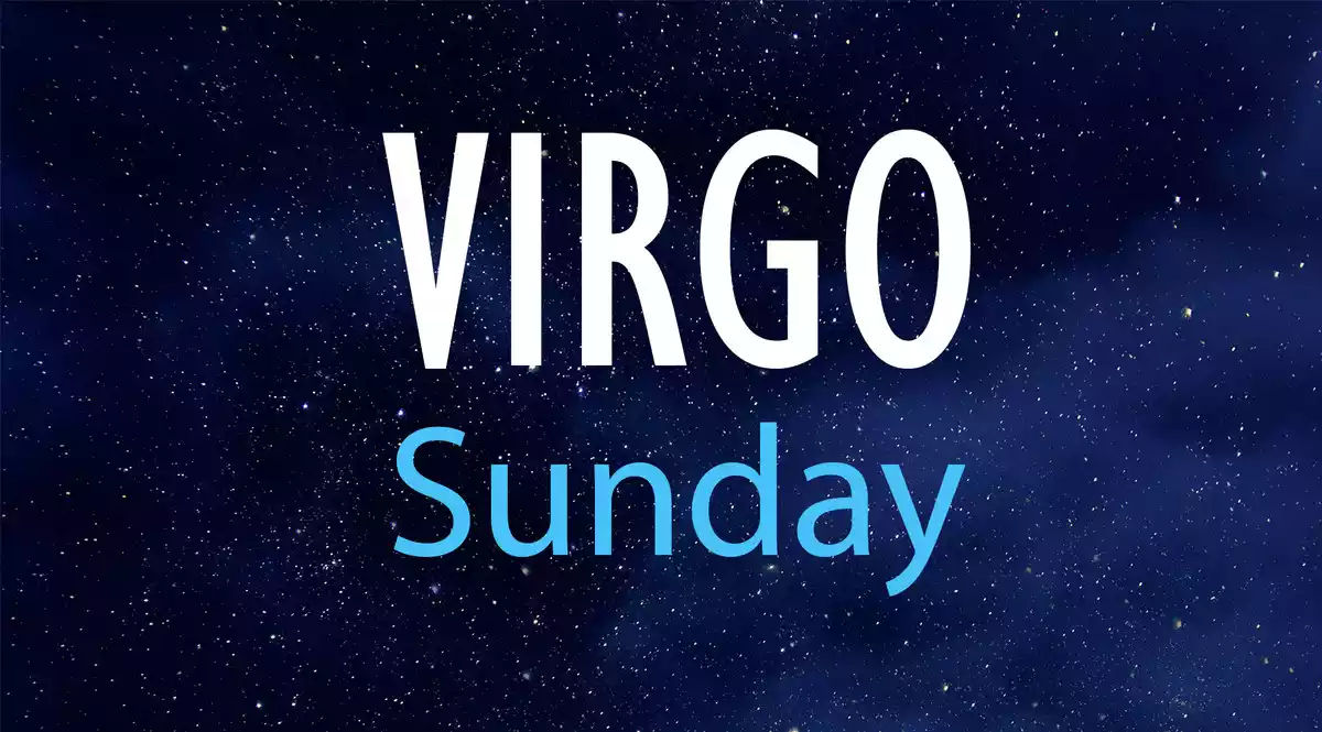 Virgo Sunday on a night sky background