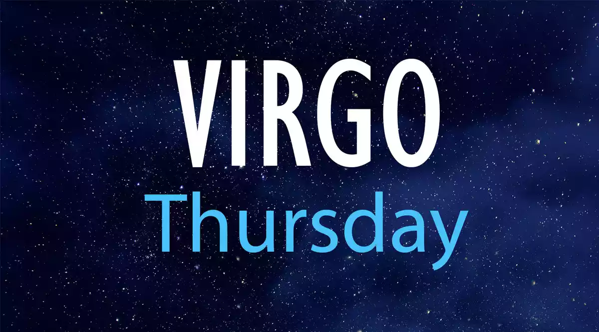Virgo Thursday on a night sky background