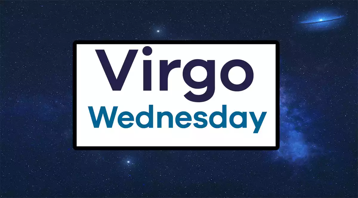 Virgo Wednesday on a sky background