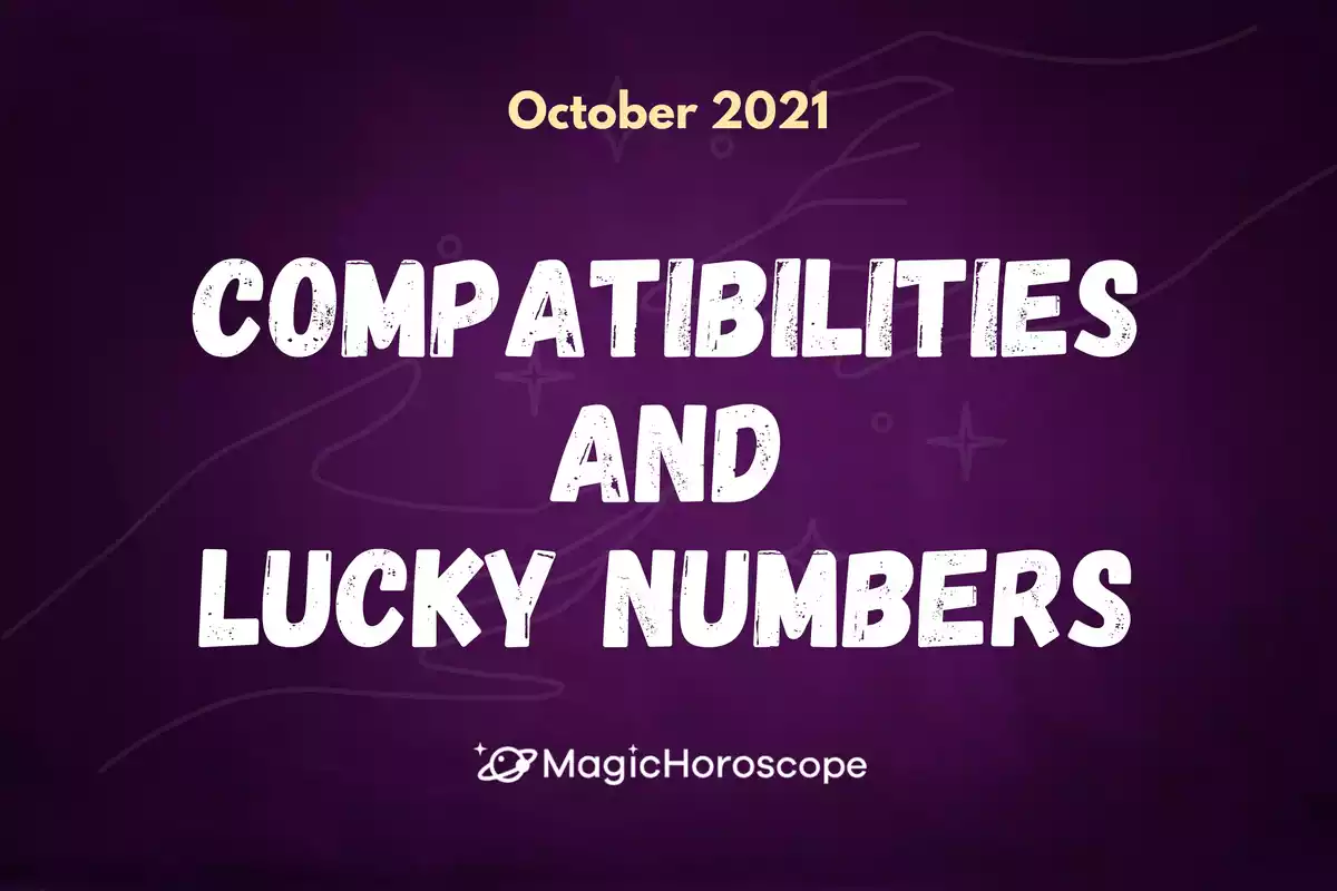 Two hands holding each other with the word compatibilities and lucky numbers in the center
