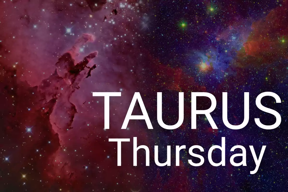 Weekly Aries text in white letters on a blue starry sky background